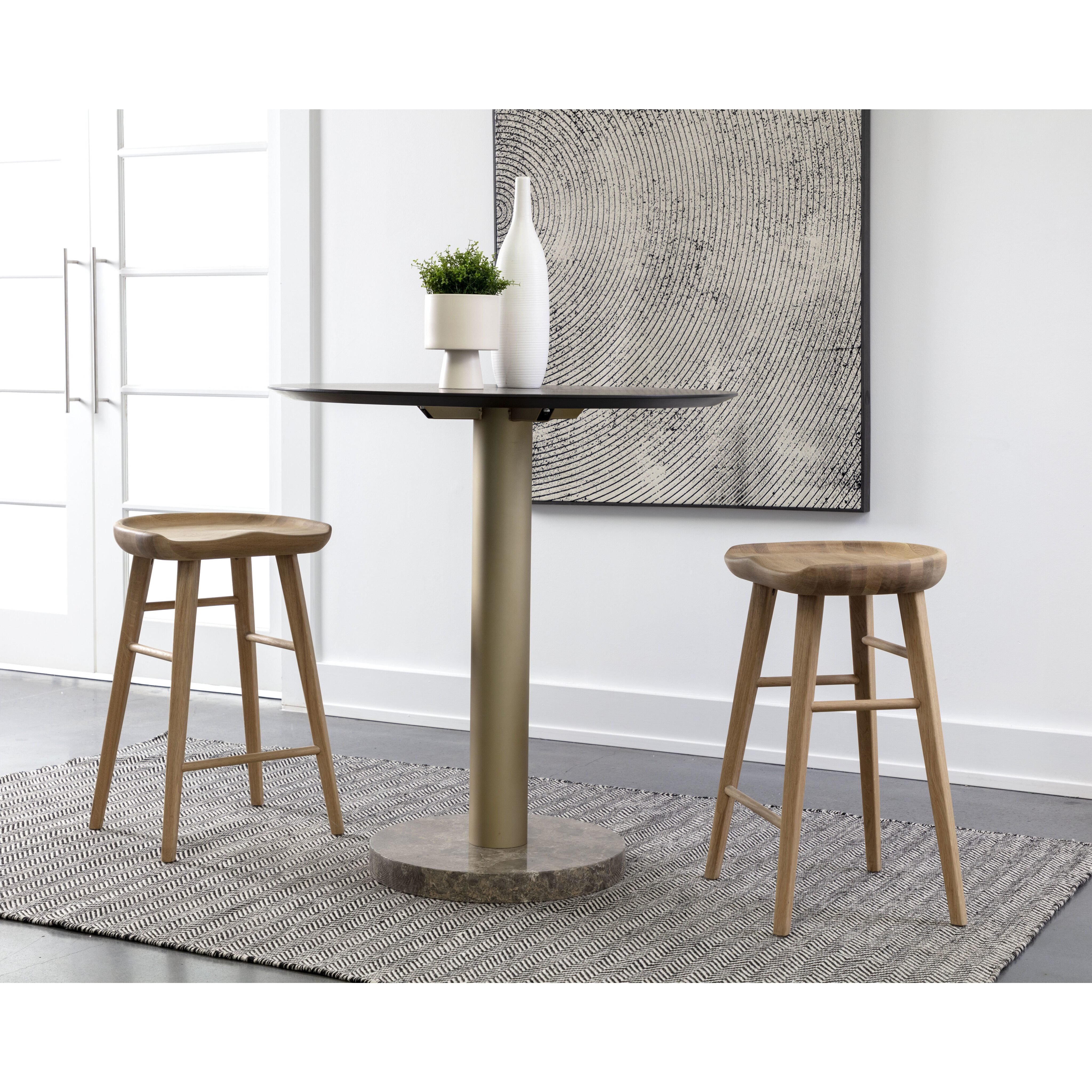 Dominic 26.5 inch Light Oak Counter Stool